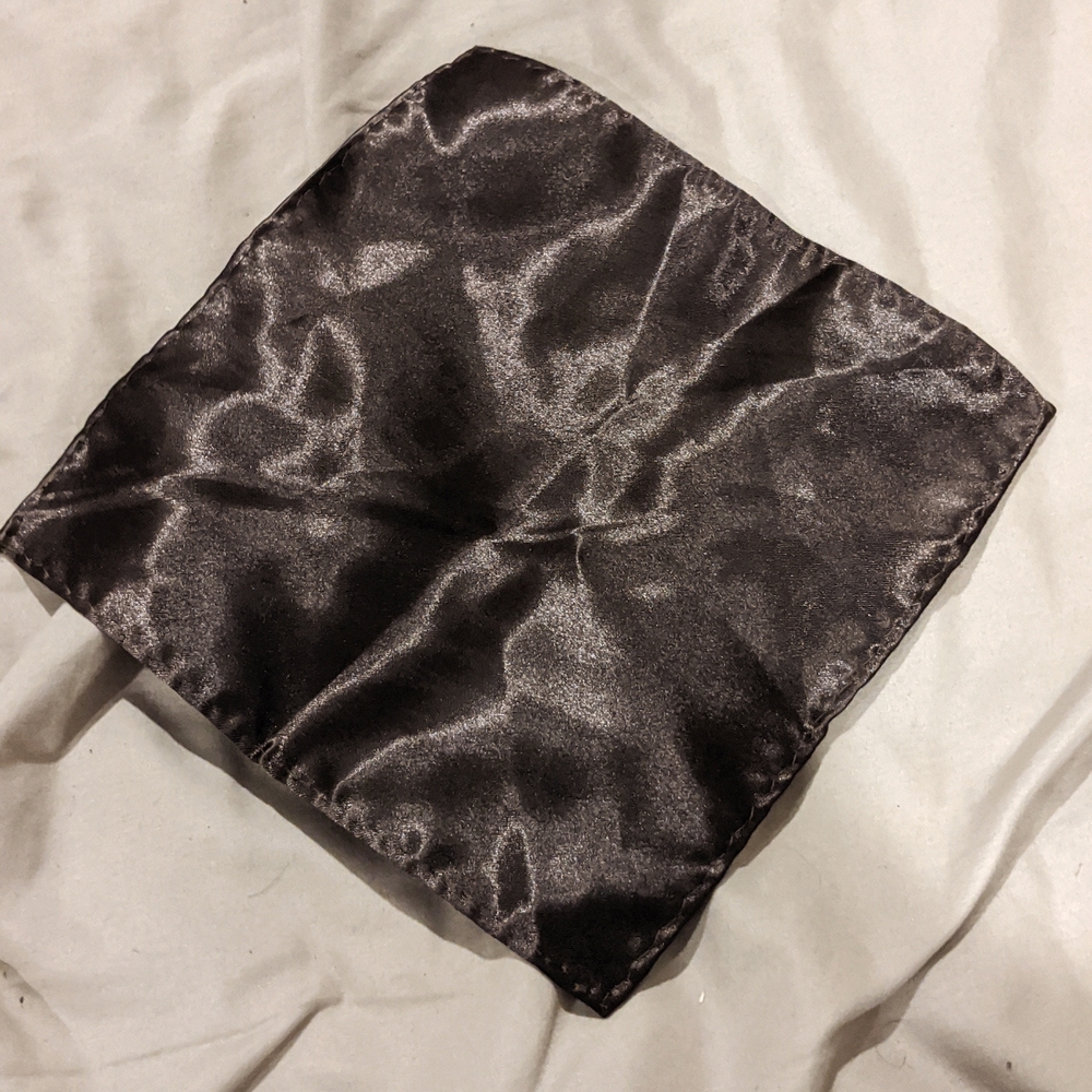 Brown pocket square